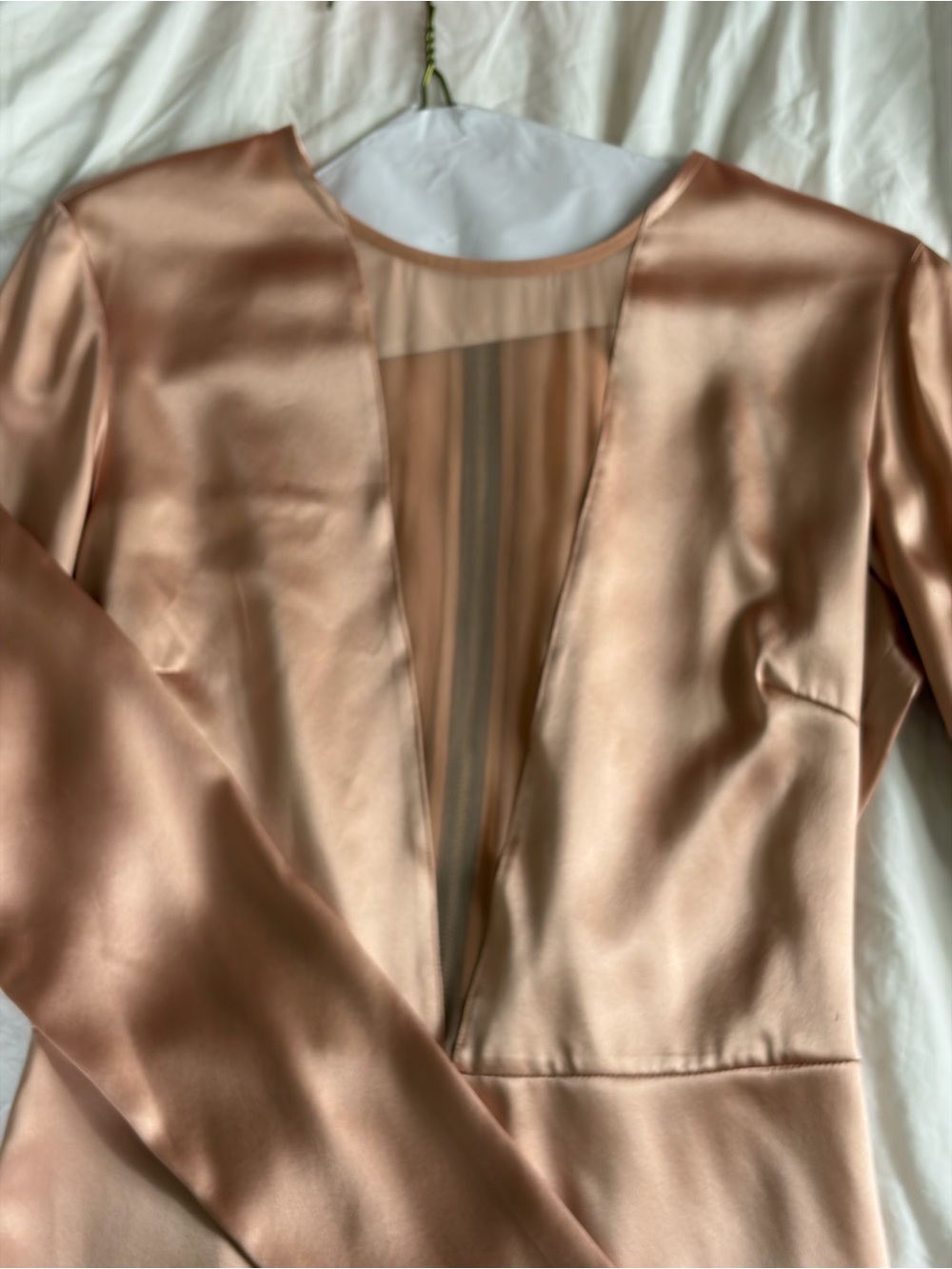 Fleur du Mal Blush Pink Silk Dress - Picture 3 of 5